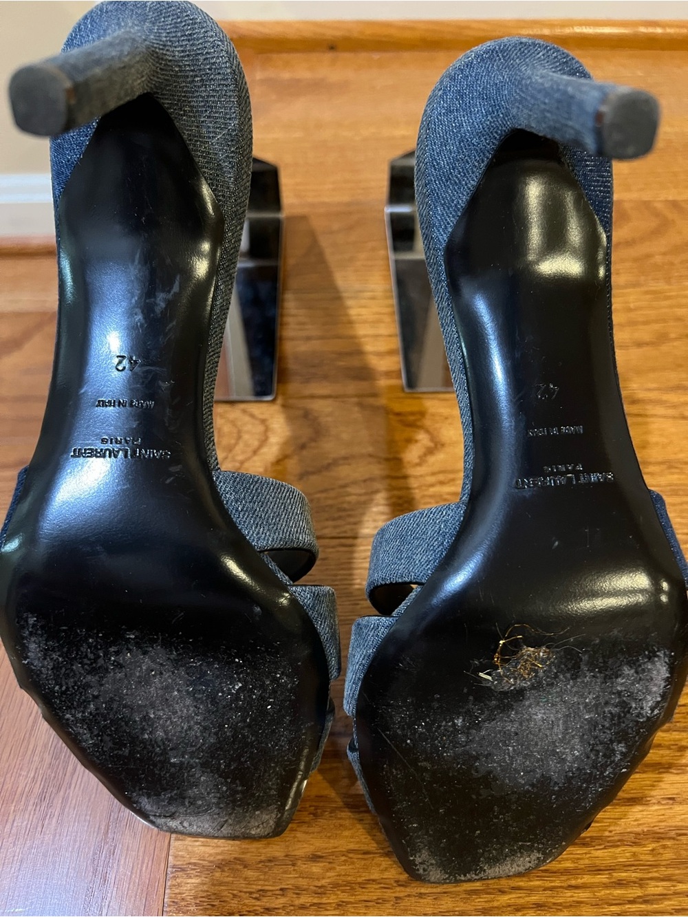 Saint Laurent Denim Jean Mule - Picture 4 of 5